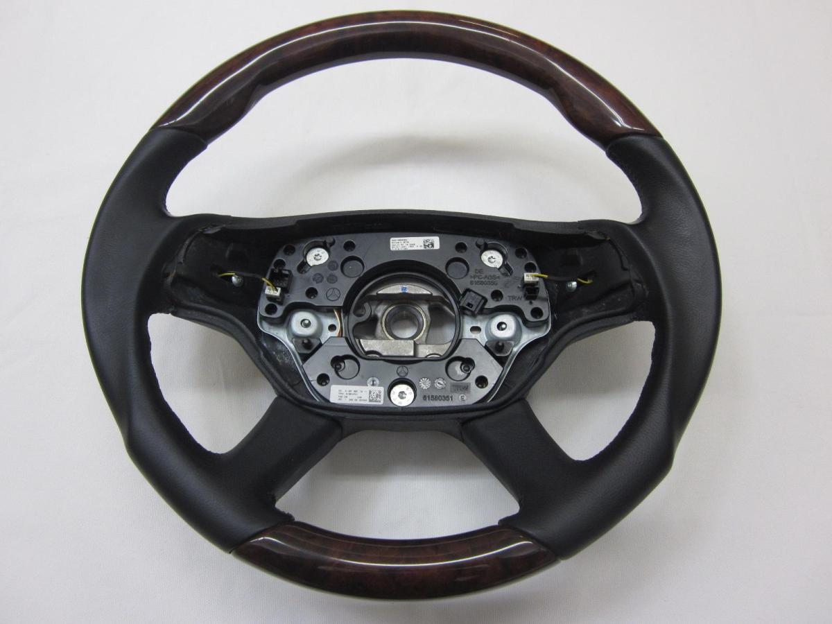 MP made! regular price 20 ten thousand over W221 S Class W216 CL Class original wood combination steering wheel steering wheel MP design control number (X-8950)