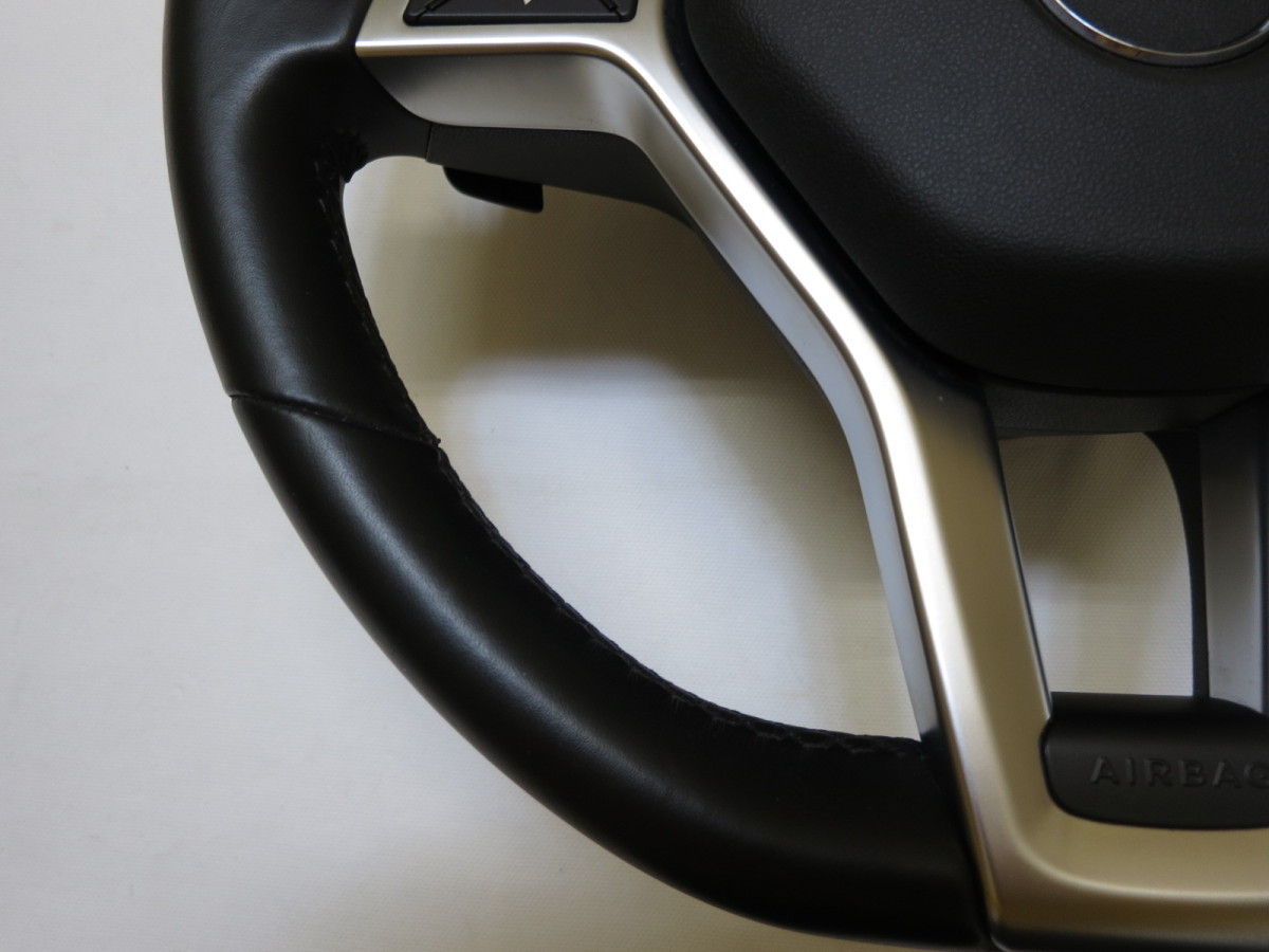 R172 W204 W212 original leather steering gear steering wheel airbag air bag air bag cover control number (Q-6609)