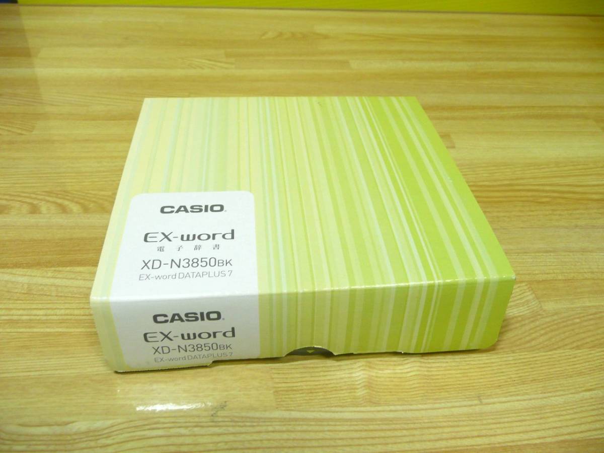 ◆展示品 CASIO カシオ 電子辞書 エクスワード（EX-word）(中学生向けモデル、140コンテンツ収録） XD-N3850BK [ブラック]　1点限り