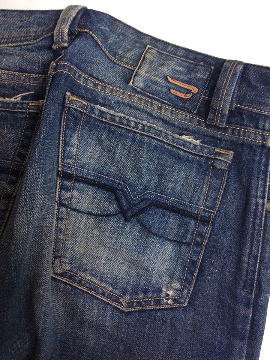 W27 ディーゼル LEVAN ダメージ加工 ジーンズ デニムパンツ DIESEL ブルージーンズ デニム DENIM ヴィンテージ 加工 ジーンズ　jeans_画像5