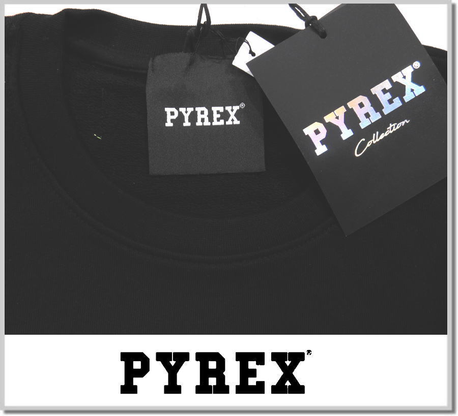 パイレックス PYREX CREW SWEAT 20IPC41649-BLACK トレーナー カットソー_画像2