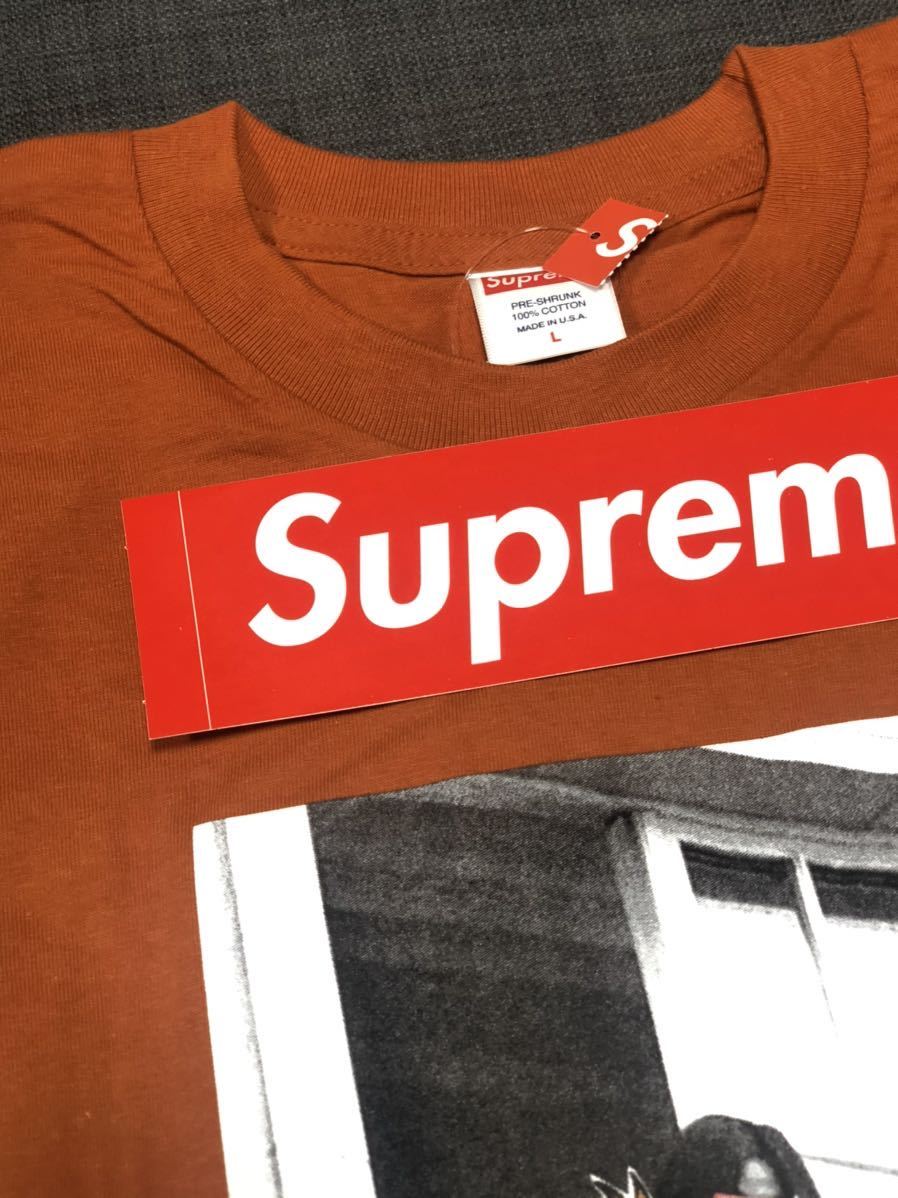 送料無料 L rust Supreme ANTIHERO Balcony Tee シュプリーム アンチヒーロー アンタイ Tシャツ　オレンジ box logo ボックスロゴ 新品_画像4