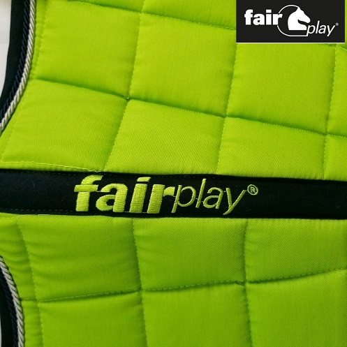 FairPlayfea Play saddle pad number lime horse riding horsemanship 