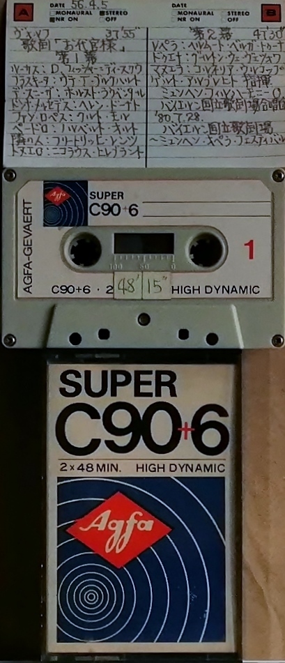Agfa Compact Cassette 2022公式店舗 Sound Tape Recording Super 90+6 買い取り