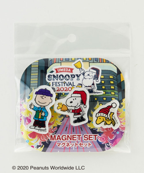 新品　未開封　umeda snoopy festival　マグネット　磁石　スヌーピー　うめだ　フェスティバル　クリスマス　阪急限定（24）B7_画像1