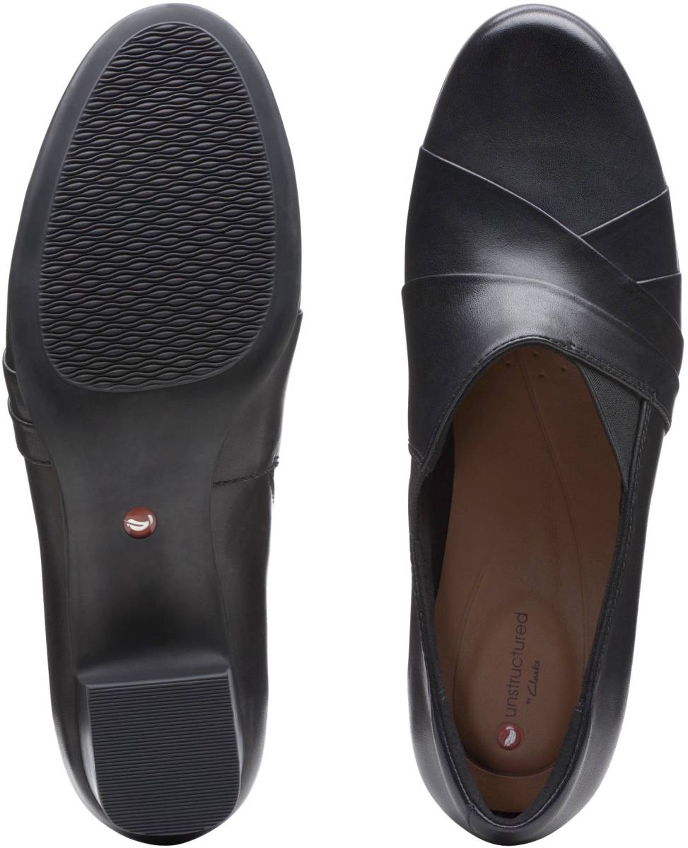 ヤフオク! - 送料無料 Clarks 26cm パンプス ブラック 黒 レ...
