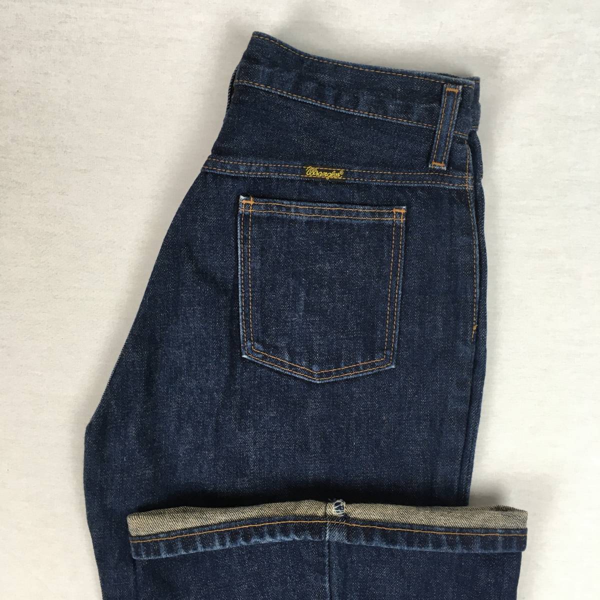 Wrangler Wrangler F1613-29 made in Japan bell bottom boots cut Denim pants jeans W29 button f Live ief Japan 