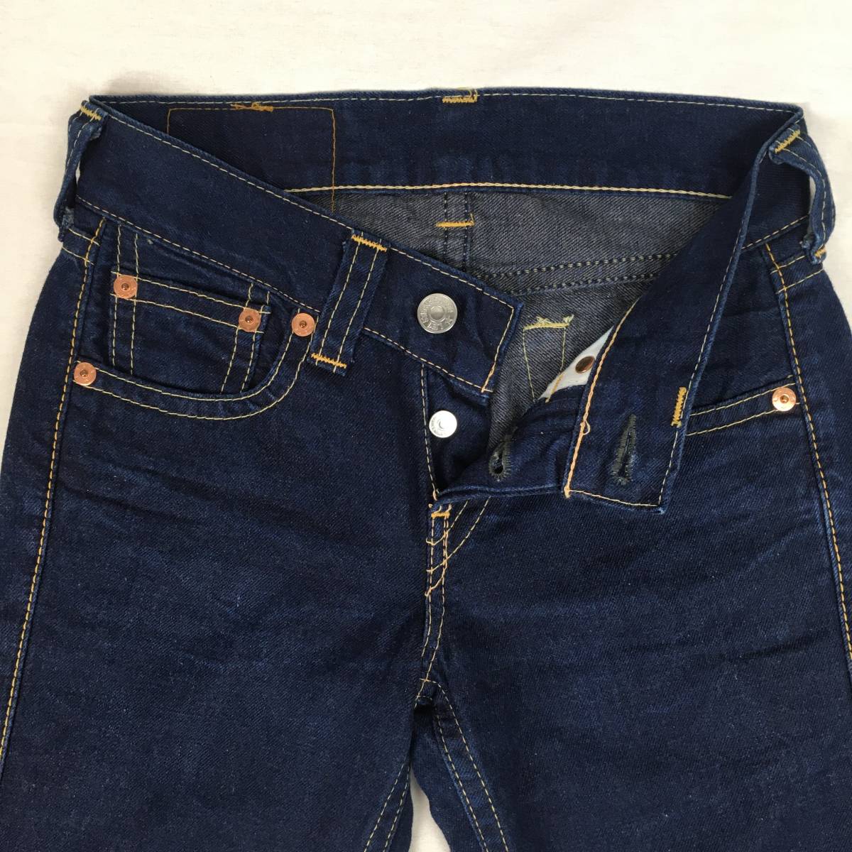 Levi's リーバイス 921 921-10 TYPE1 JEANS 日本製 02年 ストレート ローライズジーンズ レディース W28_画像5