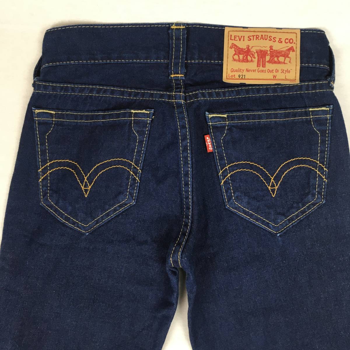 Levi's リーバイス 921 921-10 TYPE1 JEANS 日本製 02年 ストレート ローライズジーンズ レディース W28_画像4