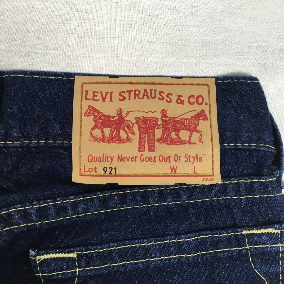 Levi's リーバイス 921 921-10 TYPE1 JEANS 日本製 02年 ストレート ローライズジーンズ レディース W28_画像8