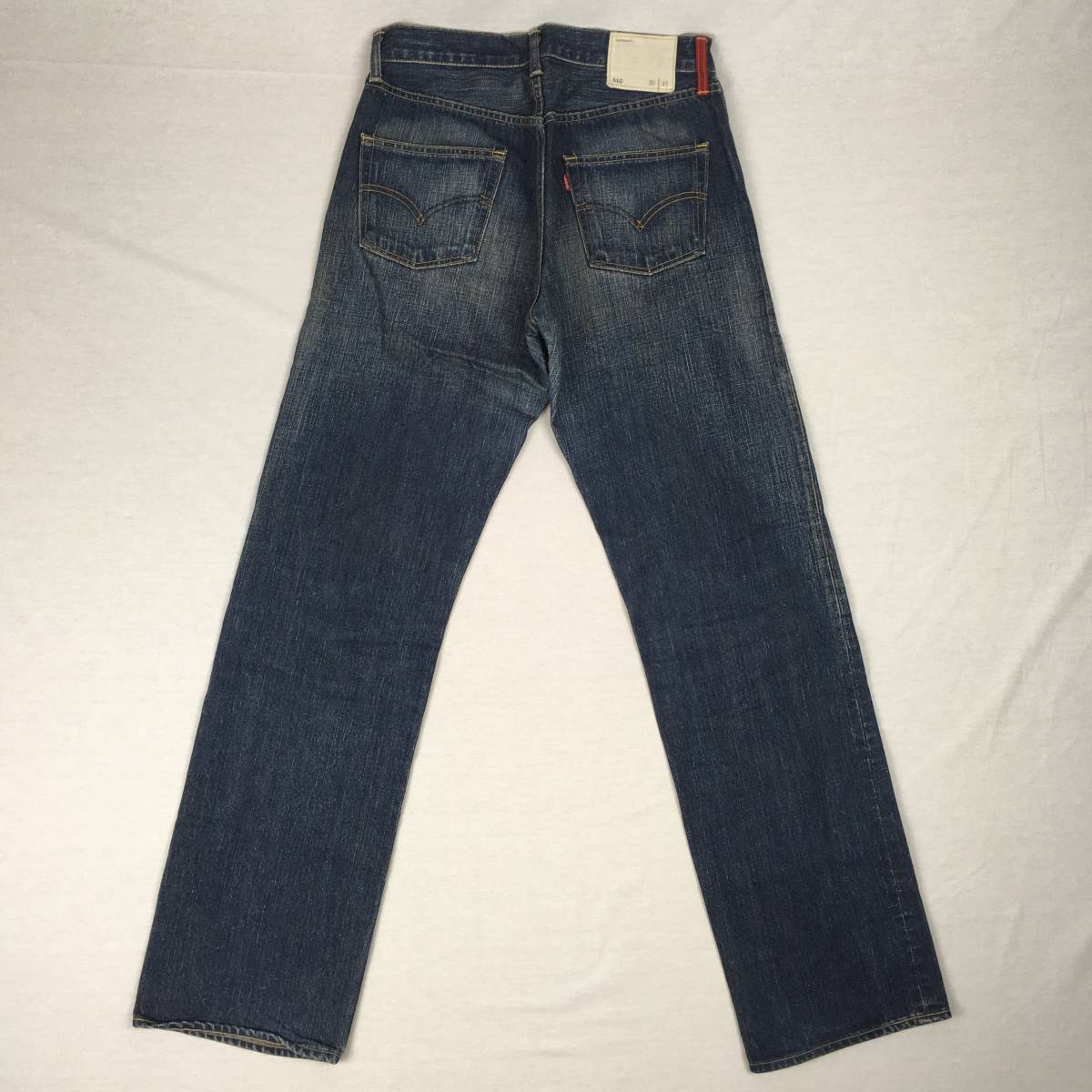 Levi's リーバイス Redloop レッドループ 510 RL510-05 日本製 02年 ストレート デニム ジーンズ W30 L33 ジップフライ ユーズド加工_画像2