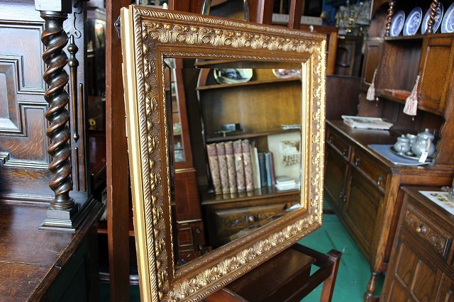 新品定番 ヤフオク! - イギリス アンティークミラー ミラー カッティン... 在庫あ