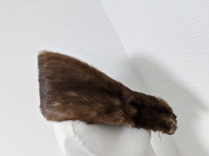 [ free shipping ]A063 new goods unused storage goods Denmark production demi-buff mink fur real fur shawl tippet muffler spare color 