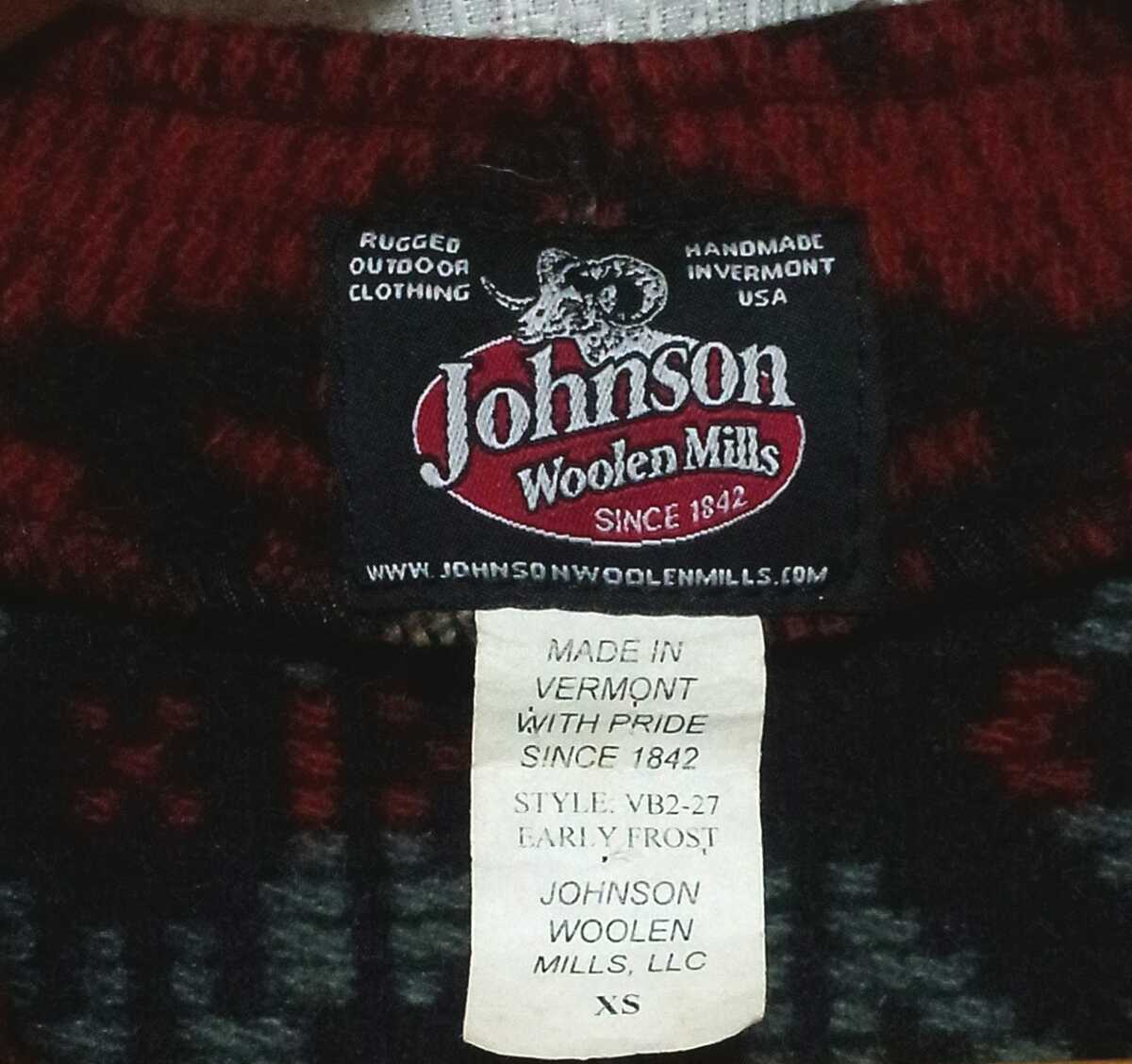 MADE IN USA производства Johnson Woolen Mills Johnson u- Len Mill zXSneitib рисунок VEST шерсть лучший America производства vintage Vintage Woolrich 