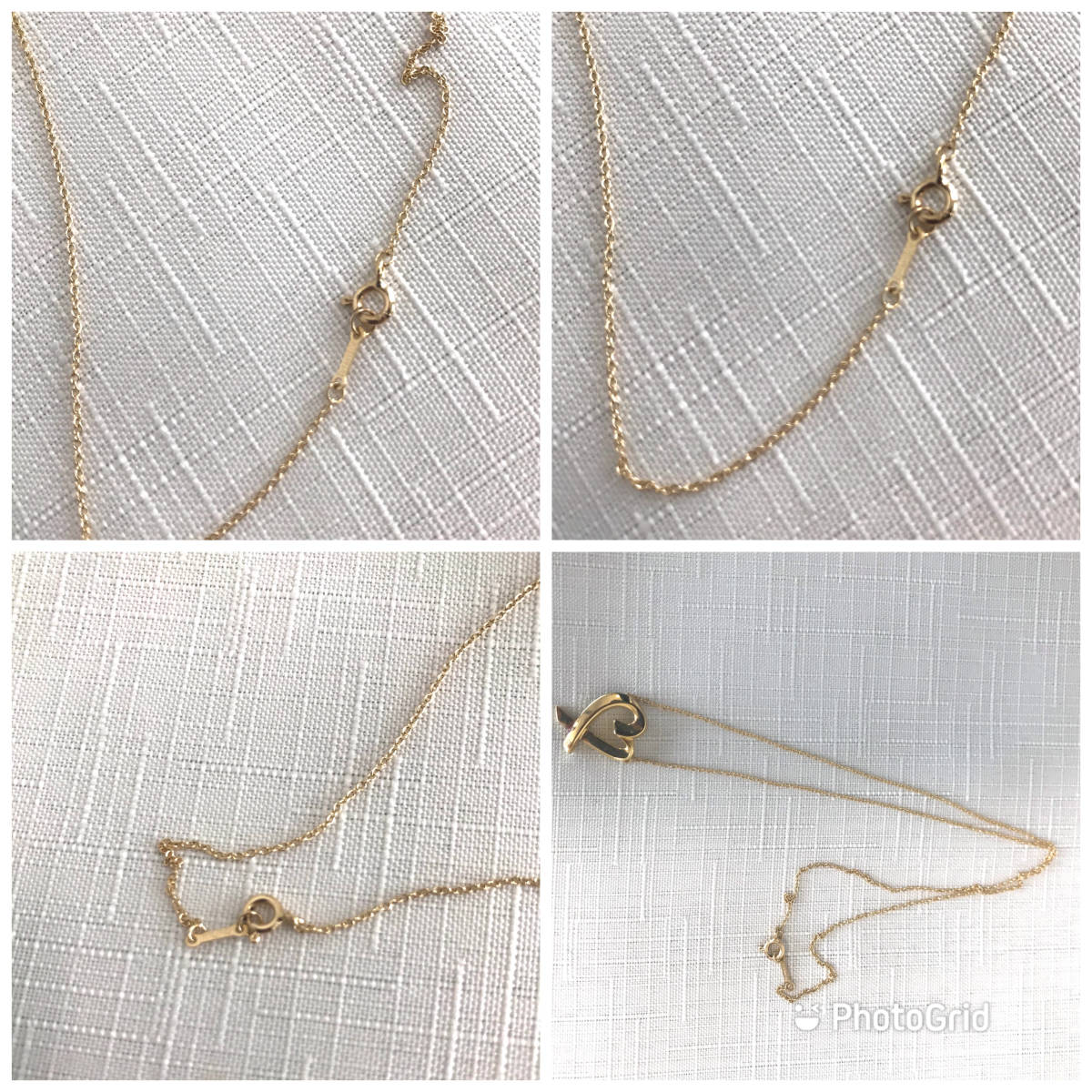 美品◇TIFFANY & CO ティファニー 18K ゴールド パロマ・ピカソ ラビングハート ペンダント ネックレス ラージミディアム サイズ_画像9