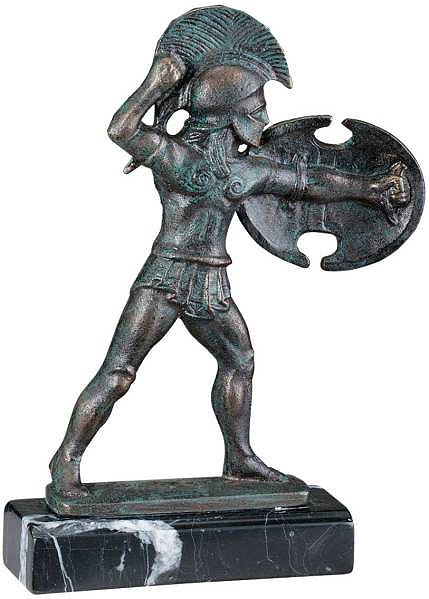 西洋彫刻 古代ギリシャ ヘレニズム スパルタ剣闘士彫像オブジェ/ ペルシア戦争 レオニダス1世 テルモピュライの戦い プレゼント（輸入品