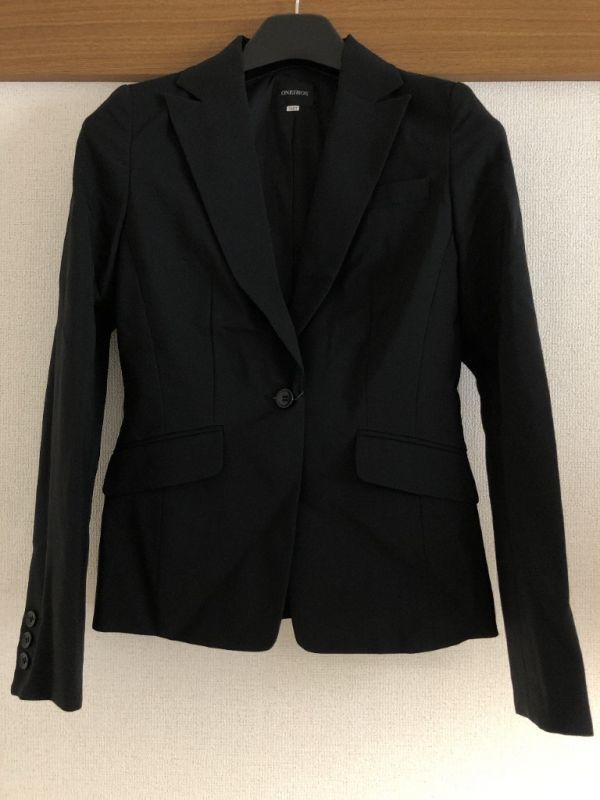 シンプルフォーマルスカートパンツ3点スーツ　ブラック　５ART５８ 【OR-418】