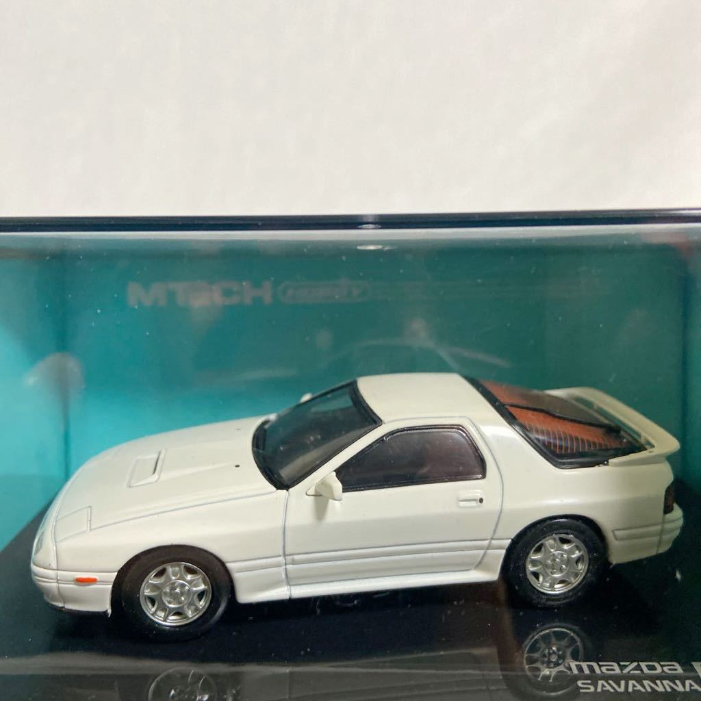 MTECH 1/43 Mazda Savanna RX-7 FC3S M Tec Mazda Savanna normal white old car out of print minicar model car 