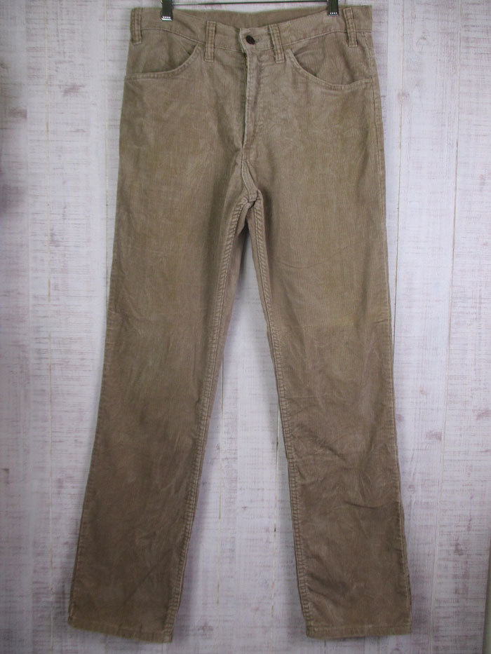 玄関先迄納品 Levi's 80's ヴィンテージ リーバイス 519 ストレート コーデュロイパンツ カーキ W32xL32 USA製 1985年製 #mbc-147 W32 玄関先迄納品 Levi's 80's ヴィンテージ リーバイス 519 ストレート コーデュロイパンツ カーキ W32xL32 USA製 1985年製 #mbc-147 W32