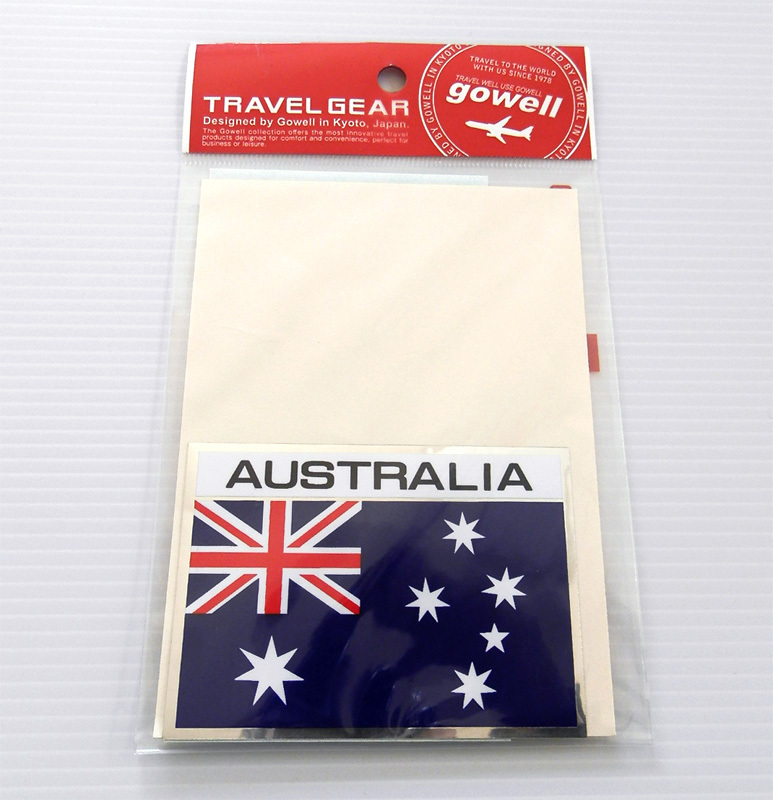 gowell トラベルギア オーストラリア ラベル シール ゴーウェル 旅行 グッズ スーツケース ステッカー トランク レア 国旗 ご当地 海外_画像1