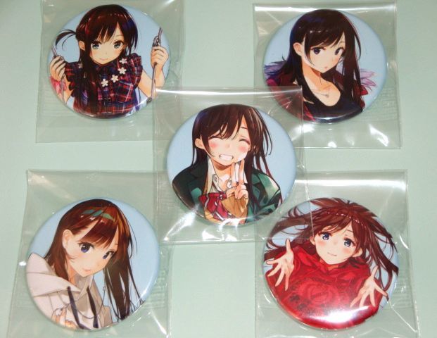 彼女、お借りします 少年マガジン当選品 缶バッジ 5種 www