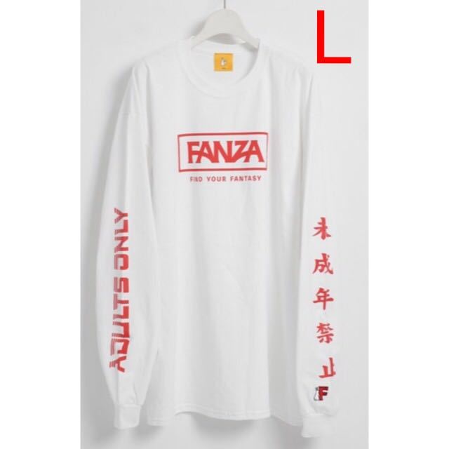 新品』FR2 × FANZA ロゴ ロンT Lサイズ 白 ホワイト 長袖 T 新品』FR2 × FANZA ロゴ ロンT Lサイズ 白 ホワイト 長袖 T