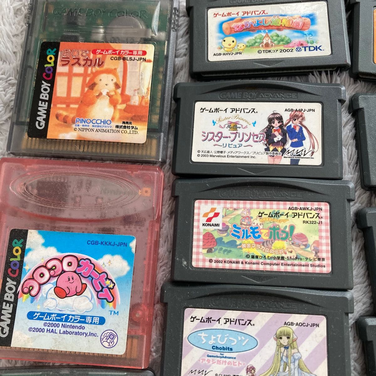 ゲームボーイアドバンス ゲームボーイカラーソフト まとめ売り 32個
