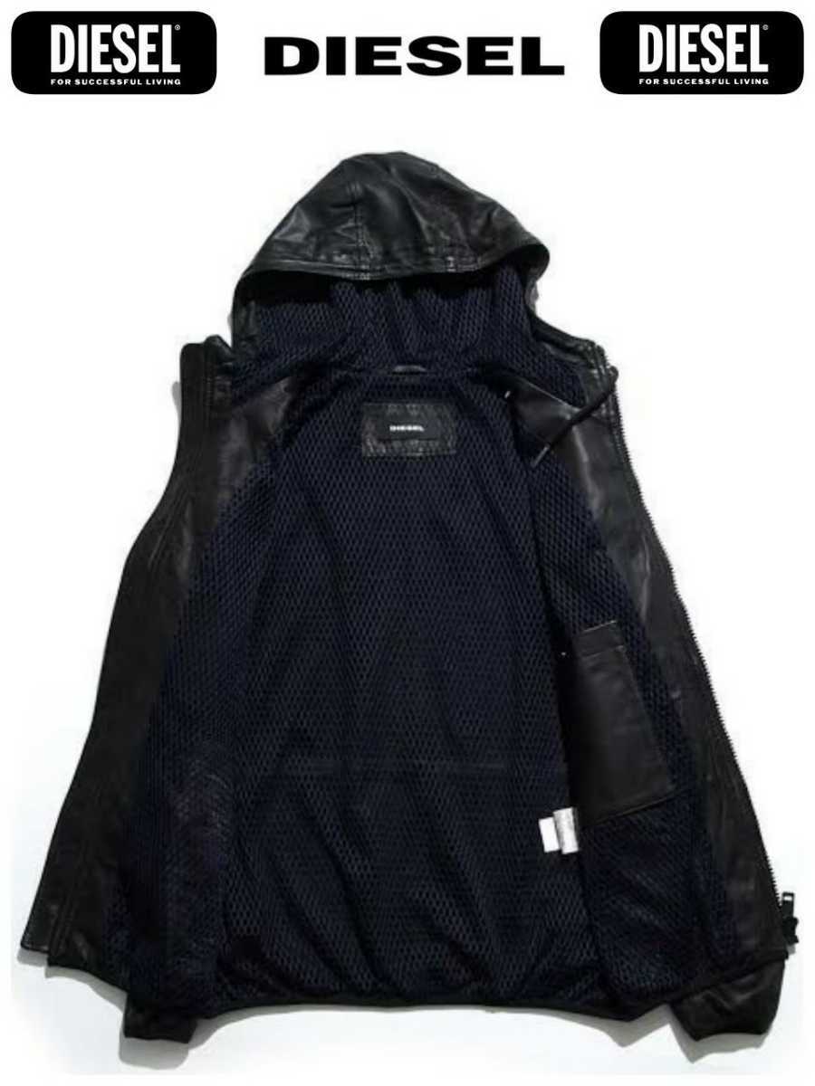 美品✨DIESEL L-MELVINS レザー ジャケット ジップアップ 美品✨DIESEL L-MELVINS レザー ジャケット ジップアップ