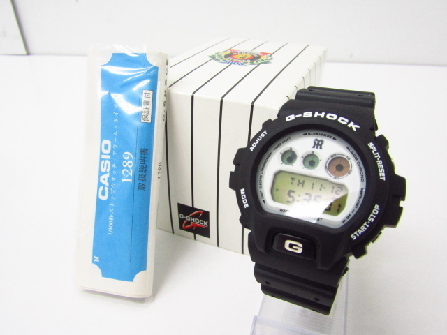 CASIO G-SHOCK カシオ G-ショック × 阪神タイガース 2003年優勝記念限定 DW-6900BHTGV-9JF デジタル腕時計♪AC18464_画像1