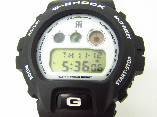 CASIO G-SHOCK カシオ G-ショック × 阪神タイガース 2003年優勝記念限定 DW-6900BHTGV-9JF デジタル腕時計♪AC18464_画像10