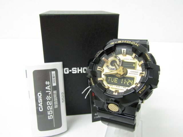 最高級のスーパー CASIO 未使用 G-SHOCK デジアナ腕時計♪AC18554 GA