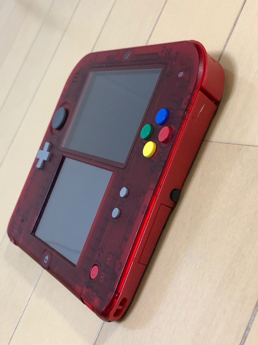 ニンテンドー　2DS ポケットモンスター赤限定パック　クリアレッド本体のみ