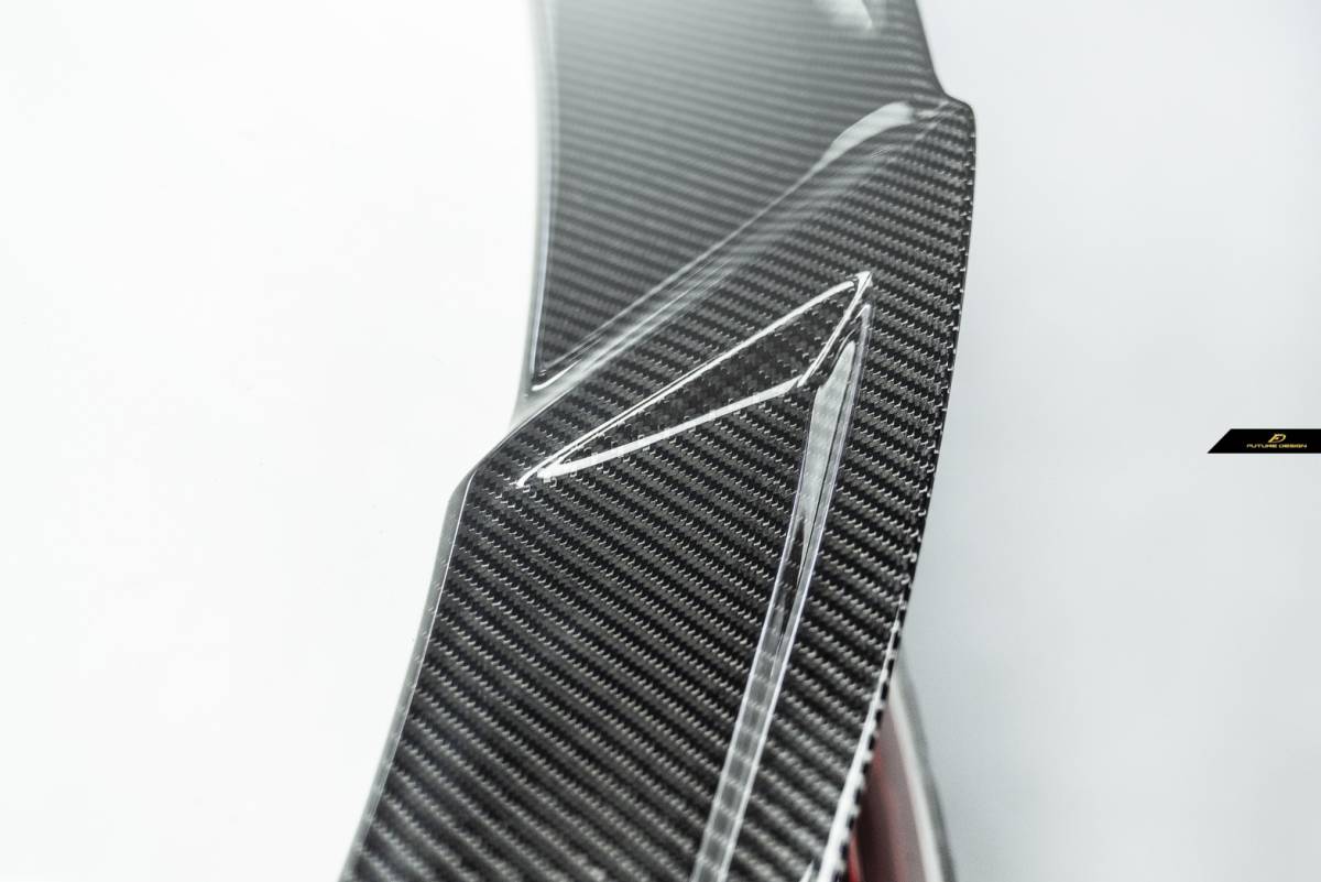 【FUTURE DESIGN】BENZ メルセデス・ベンツ CLA-Class W118 トランク用リアスポイラー 本物DryCarbon ドライカーボン 180 200d 35 45 AMG_画像3