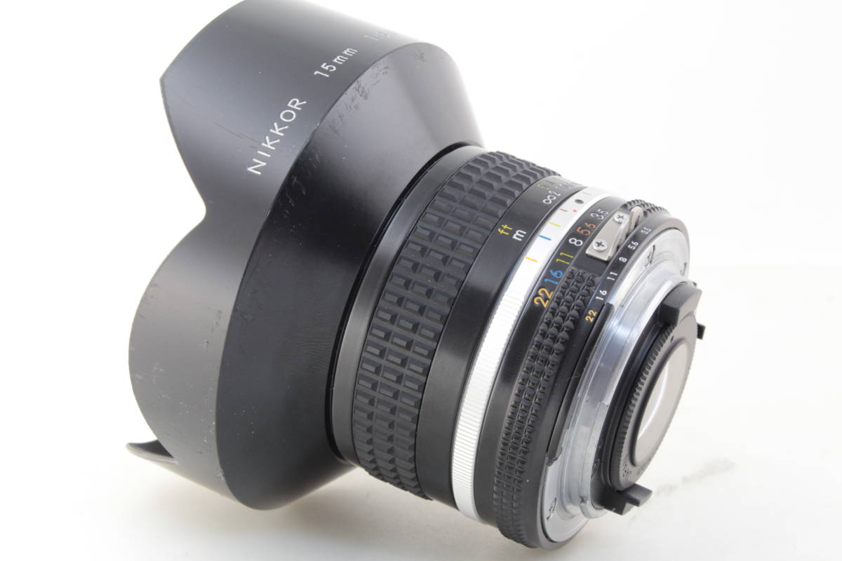 AB (良品) Nikon ニコン AI-S NIKKOR 15mm F3.5 魚眼レンズ 初期不良返品無料 領収書発行可能_画像3