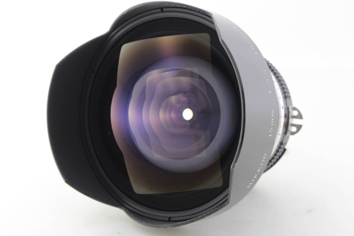 AB (良品) Nikon ニコン AI-S NIKKOR 15mm F3.5 魚眼レンズ 初期不良返品無料 領収書発行可能_画像5