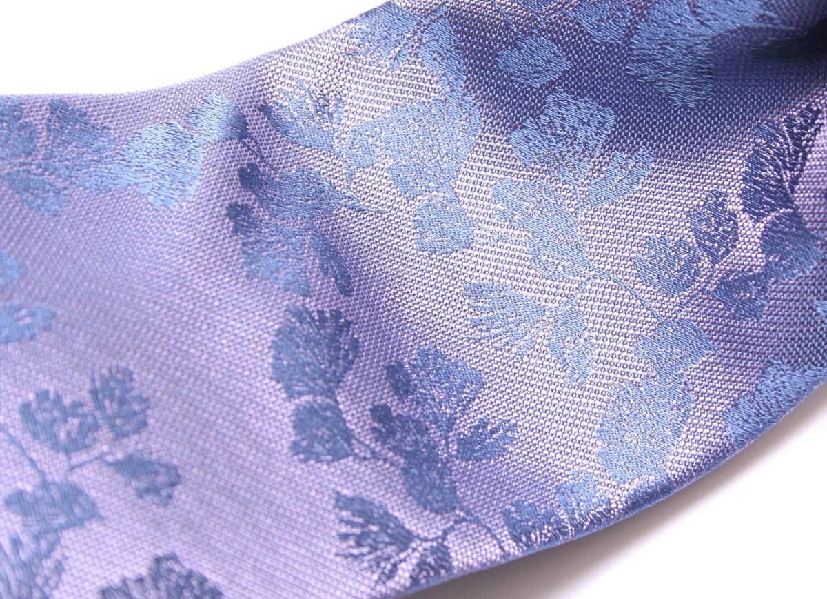 * new goods * Calvin * Klein stylish purple tree. leaf pattern silk necktie Calvin Klein [AG] domestic sending 