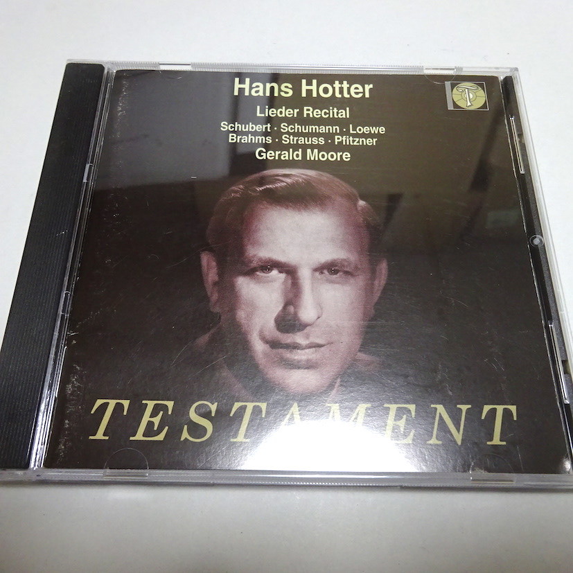 即決 輸入盤/Testament「Hotter Lieder Recital」ホッター SBT1198_画像1