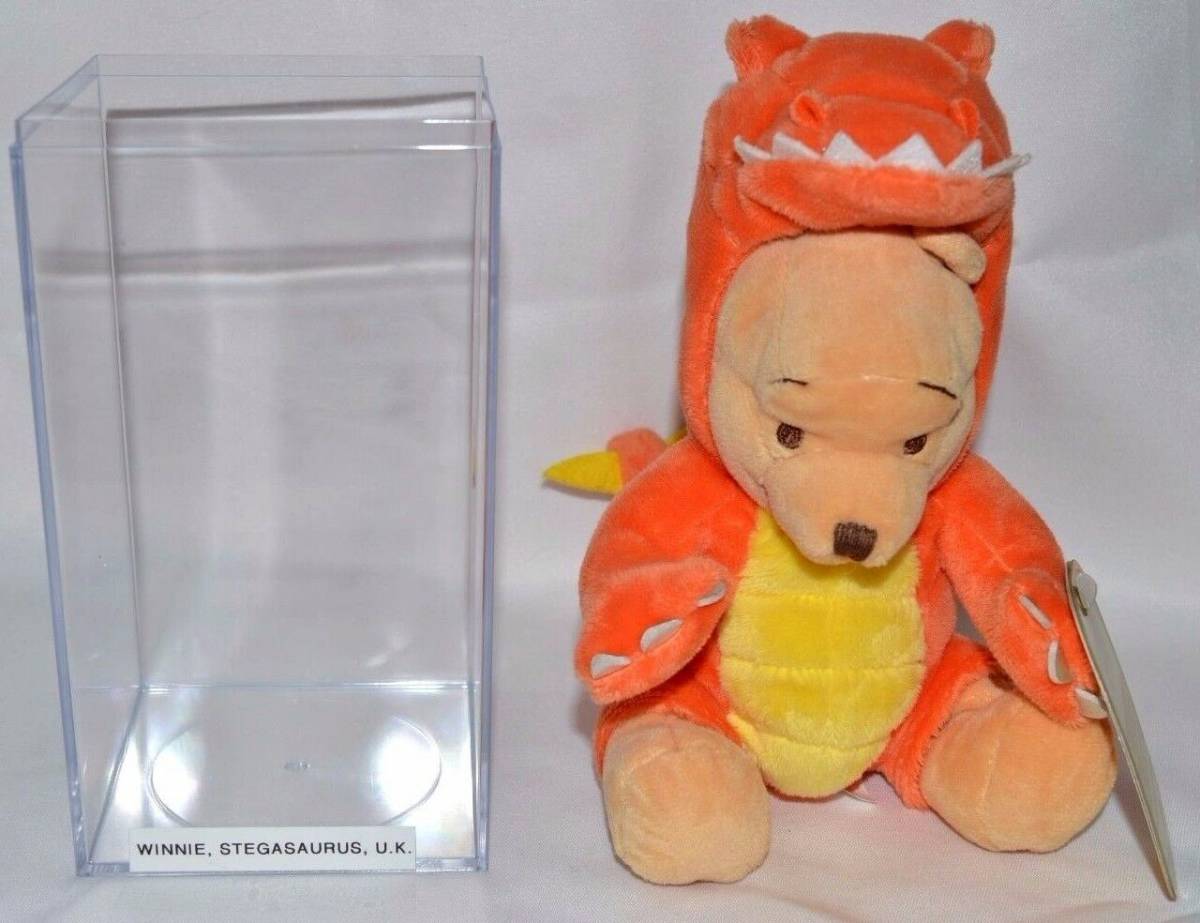 Disney　ディズニー　イギリスのディズニーストア限定品　クマのプーさん　限定　レア　入手困難 ぬいぐるみ　人形　恐竜　イギリス