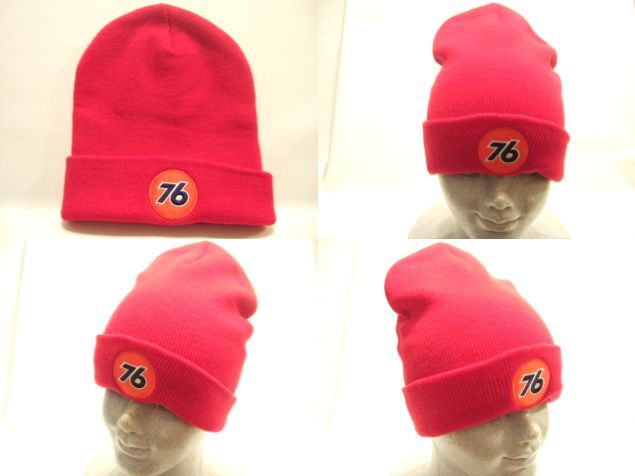 横浜最新　７６ ♪ ニット帽 赤 送料220円 ξnitξξ13s_鮮やかな色合いと魅力的なデザインです。