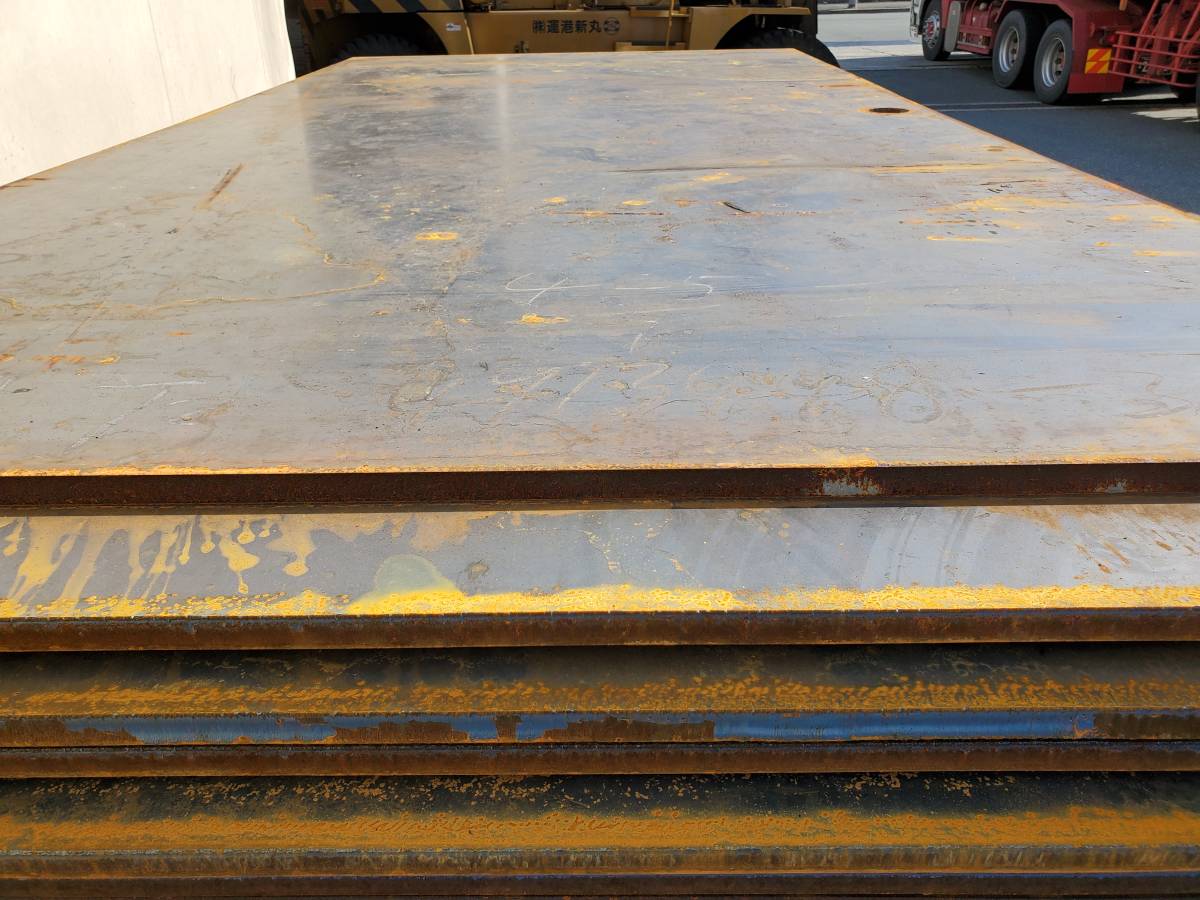 北海道発】新品 敷鉄板 5×10×厚さ22㎜ 未使用 現場 北海道発】新品 敷鉄板 5×10×厚さ22㎜ 未使用 現場