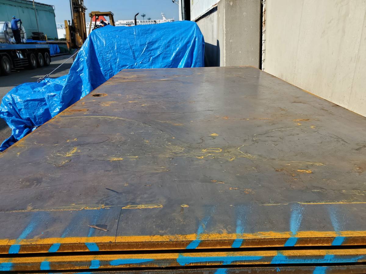 福島発】新品 敷鉄板 5×10×厚さ22㎜ 未使用 現場 福島発】新品 敷鉄板 5×10×厚さ22㎜ 未使用 現場