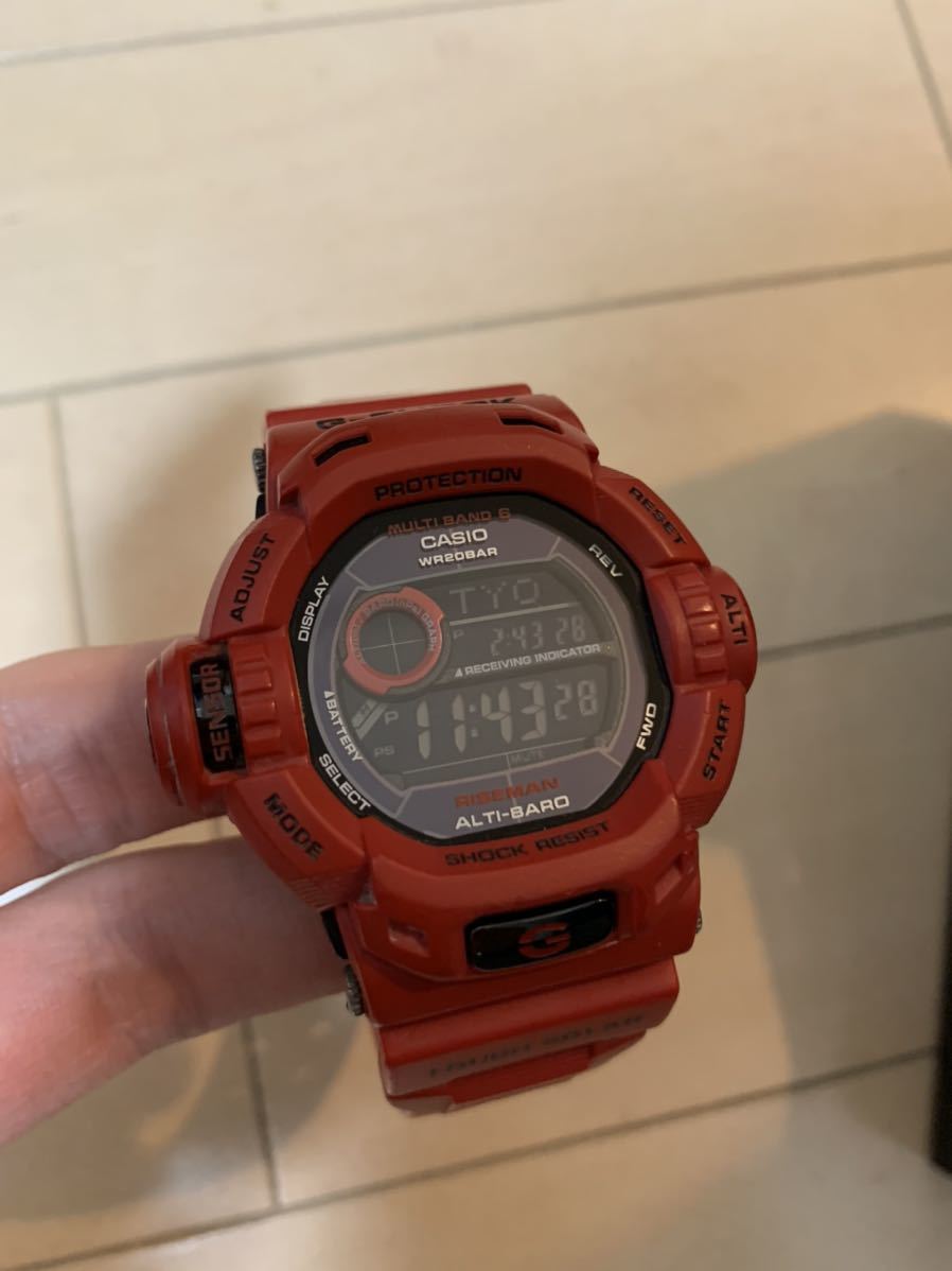 G-SHOCK GW-9200RDJ ライズマンRISEMAN バーニングレッド電波ソーラー