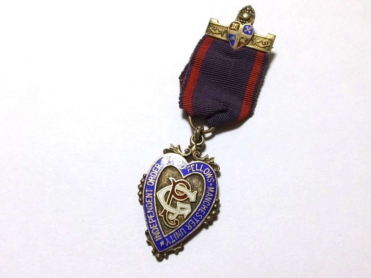 『1年保証』 秘密結社 オッドフェローズ SQUARE NORTHHAMPTON S.J.STANFIELD LONDON insignia emblem badge silver fellows odd vintage 記章 銀製 装身具