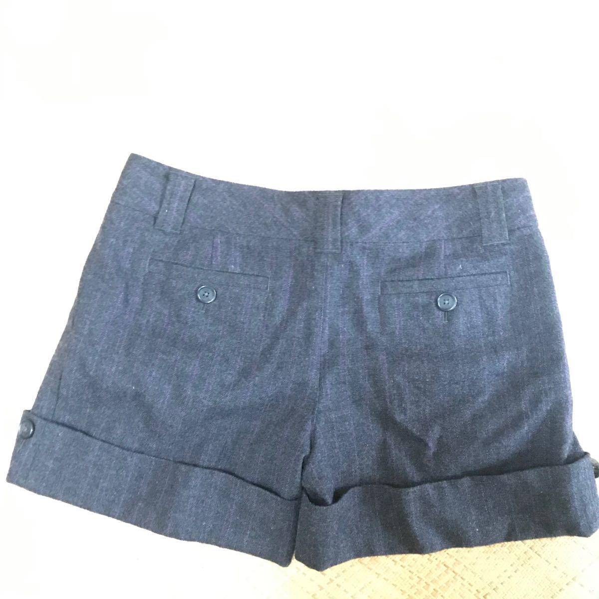 【美品】Gap ウール　ショートパンツ ダークグレー　レディース  ギャップ