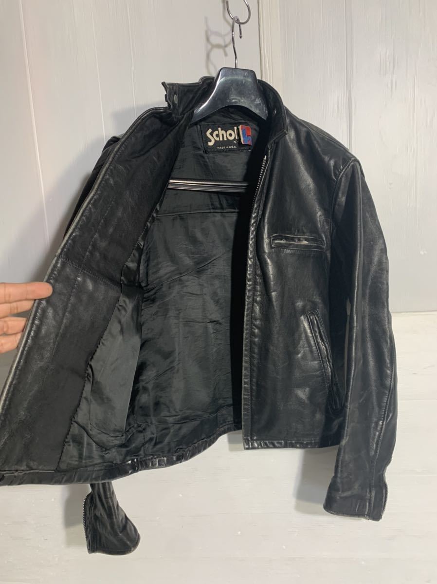 ヤフオク! - ヴィンテージ 黒タグ SCHOTT N.Y.C. ショット US...