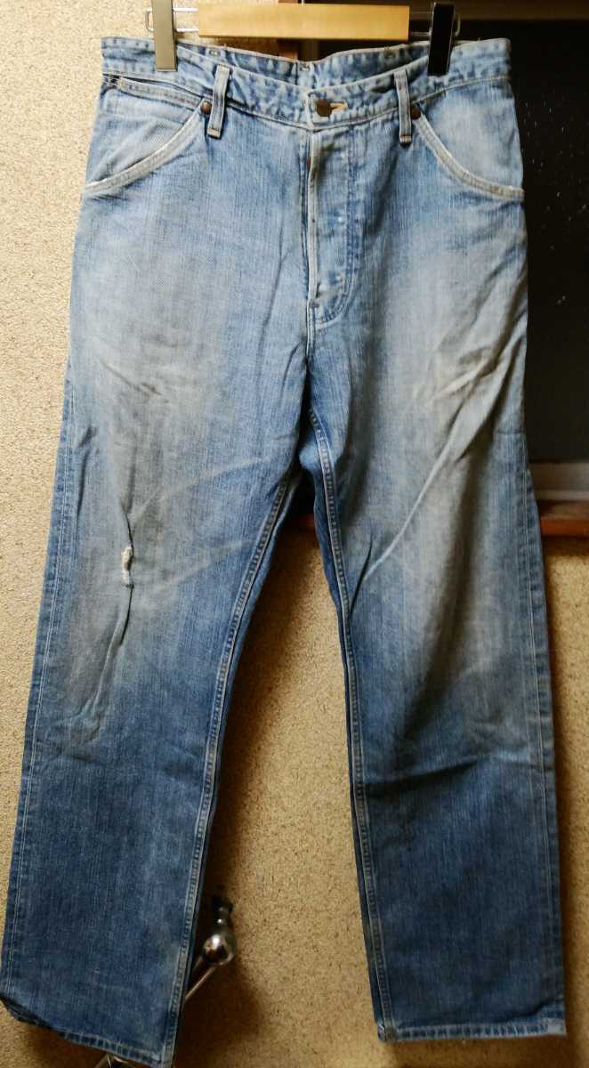 Wrangler ラングラー 赤耳 デニムジーンズ Denim アウトレットセール 特集 高品質新品 Jeans BLUEBELL ボタンフライ ストレートジーンズ メンズ W34