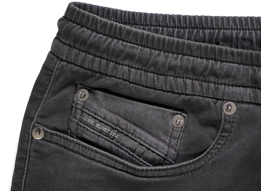 新品5.9万【DIESEL BLACK GOLDディーゼルブラックゴールド】ジョグデニムxナイロン切替スウェットジョグデニムパンツ34/78-94㎝/TYPE2633/D_画像6