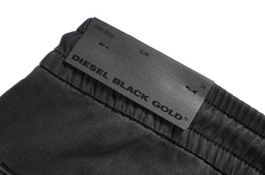 新品5.9万【DIESEL BLACK GOLDディーゼルブラックゴールド】ジョグデニムxナイロン切替スウェットジョグデニムパンツ34/78-94㎝/TYPE2633/D_画像9