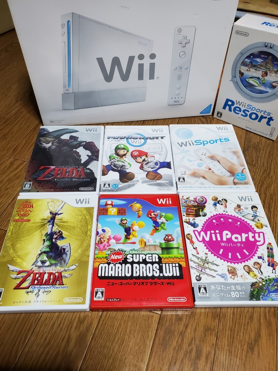 Wii 本体+ソフト9本セット+サウンドトラック　まとめ売り