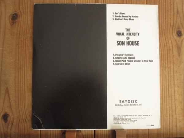 激レア!! Son House / サン・ハウス / The Vocal Intensity Of Son House / Roots / SL-504の画像2